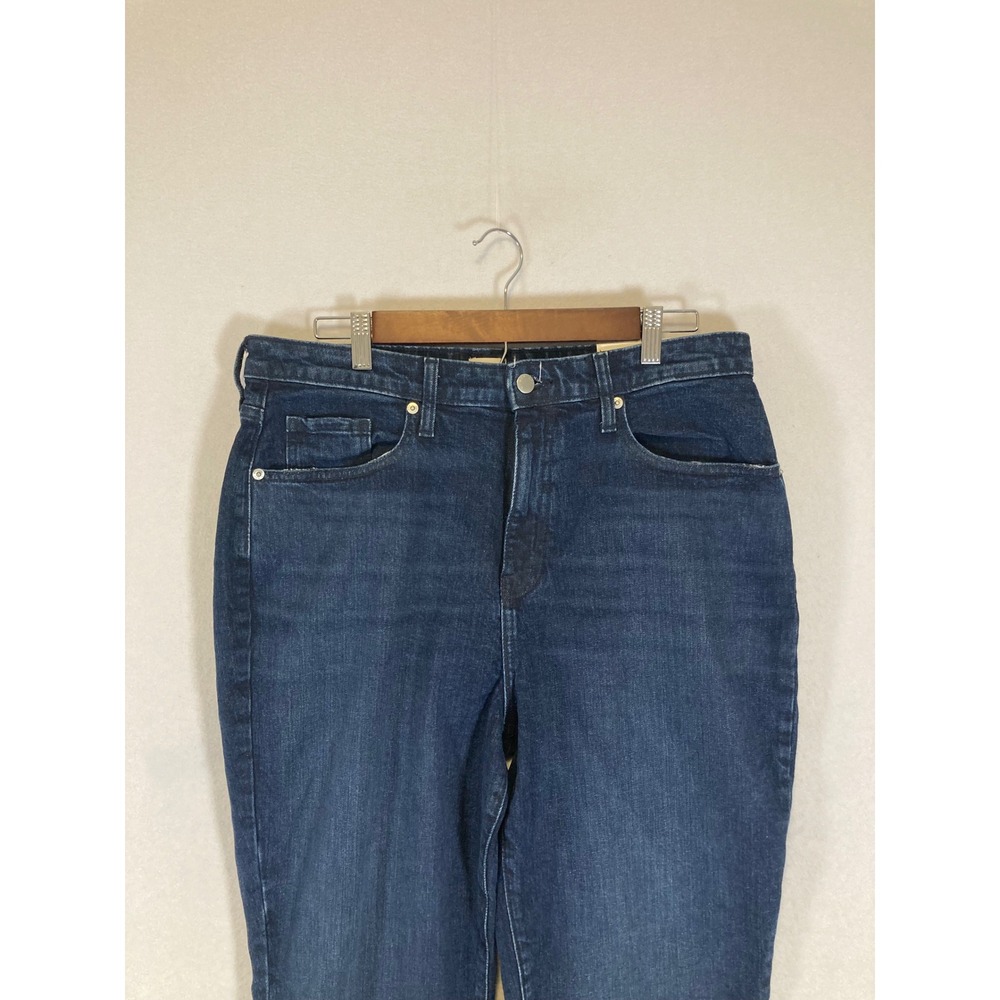 Classic A New Day Women 14/32R Dark Indigo High Rise Straight‎ Leg Stretch Jeans - Picture 9 of 14